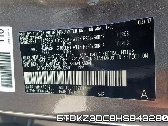 5TDKZ3DC8HS843280 фото 2