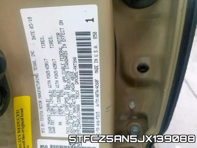 5TFCZ5AN5JX139088 фото 2