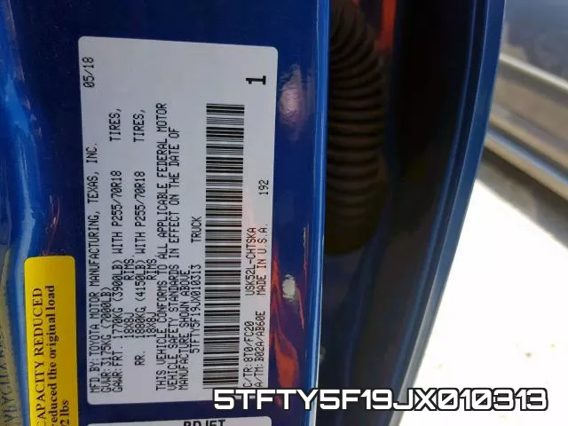 5TFTY5F19JX010313 фото 2