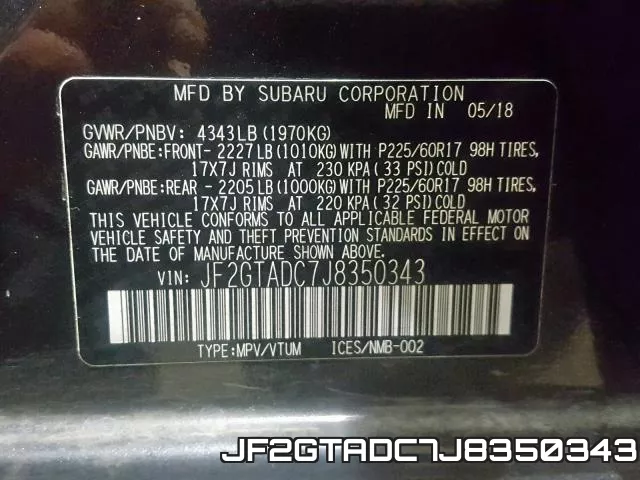 JF2GTADC7J8350343 фото 2