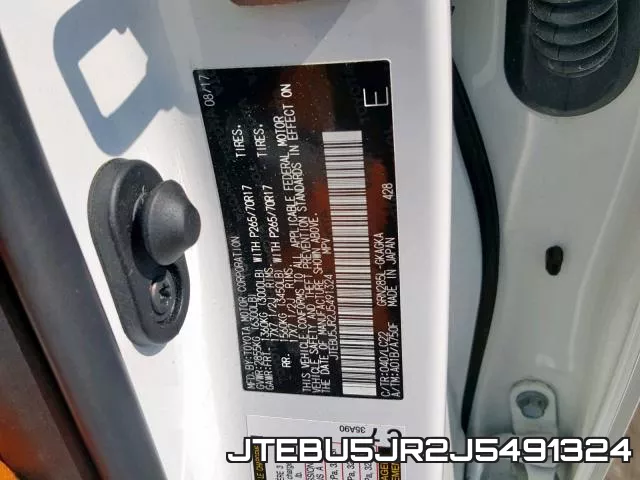 JTEBU5JR2J5491324 фото 2