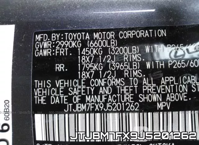 JTJBM7FX9J5201262 фото 10