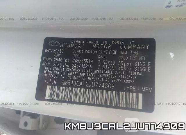 KM8J3CAL2JU774309 фото 10