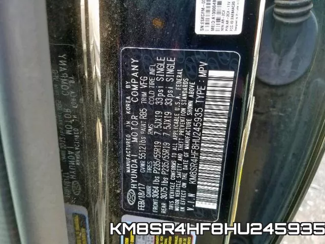KM8SR4HF8HU245935 фото 2