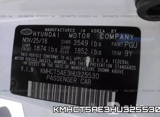 KMHCT5AE3HU325530 фото 10