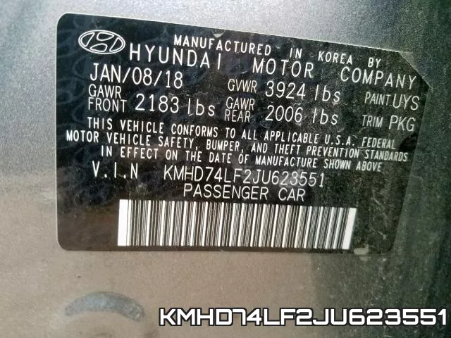 KMHD74LF2JU623551 фото 2