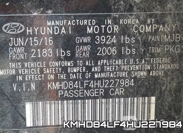KMHD84LF4HU227984 фото 10