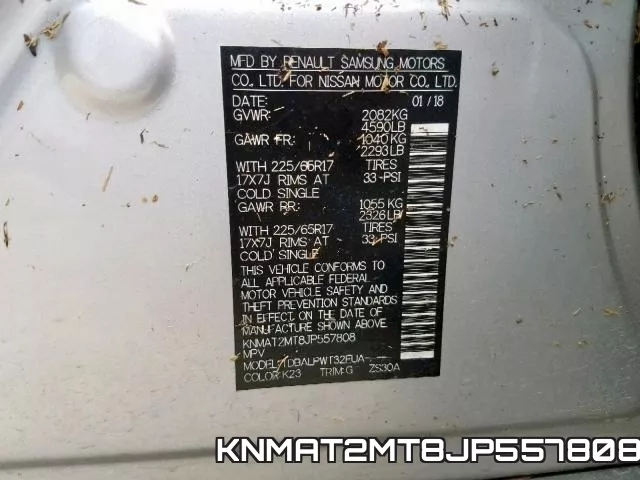 KNMAT2MT8JP557808 фото 2