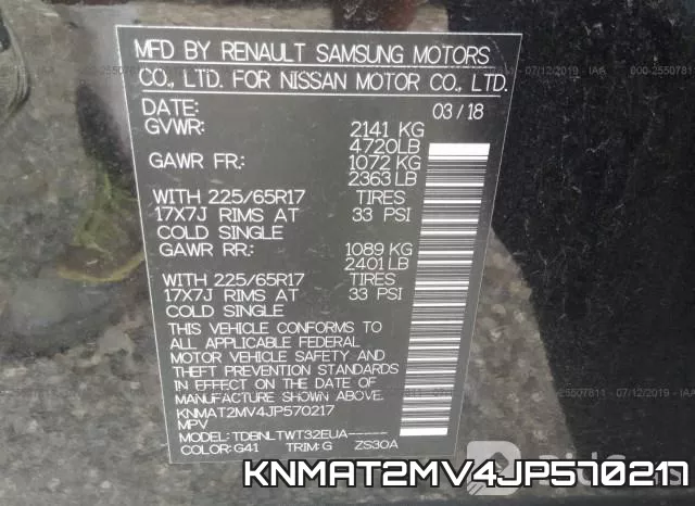 KNMAT2MV4JP570217 фото 10