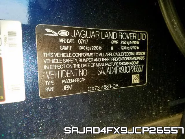 SAJAD4FX9JCP26557 фото 2