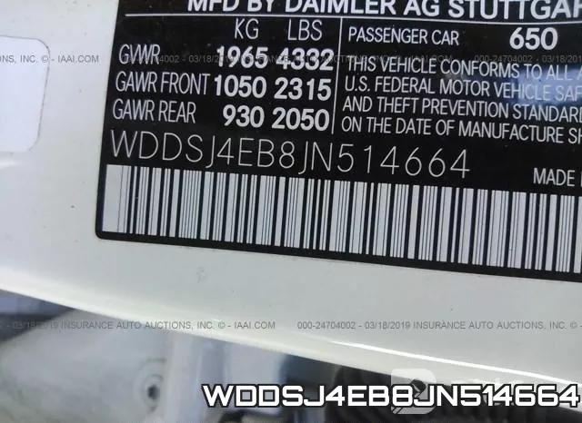 WDDSJ4EB8JN514664 фото 10