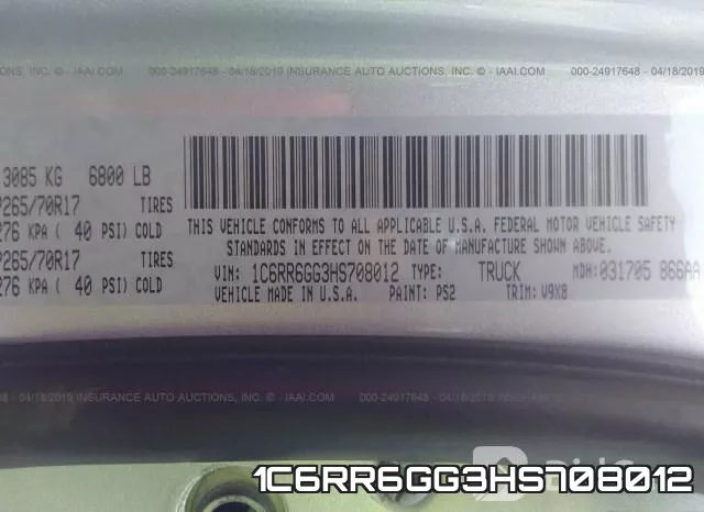 1C6RR6GG3HS708012 фото 10