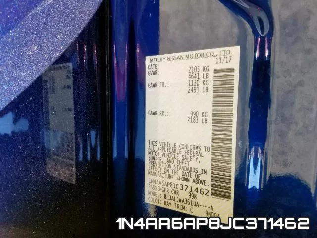 1N4AA6AP8JC371462 фото 2