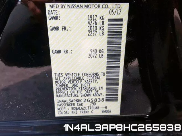 1N4AL3AP8HC265838 фото 2