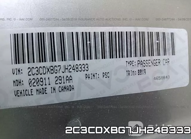 2C3CDXBG7JH248333 фото 10