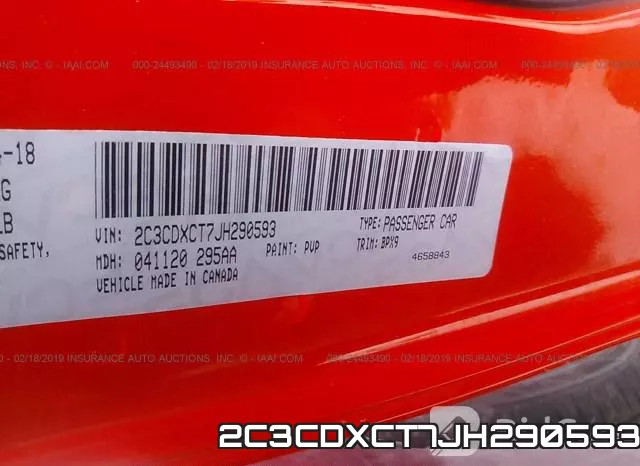 2C3CDXCT7JH290593 фото 10