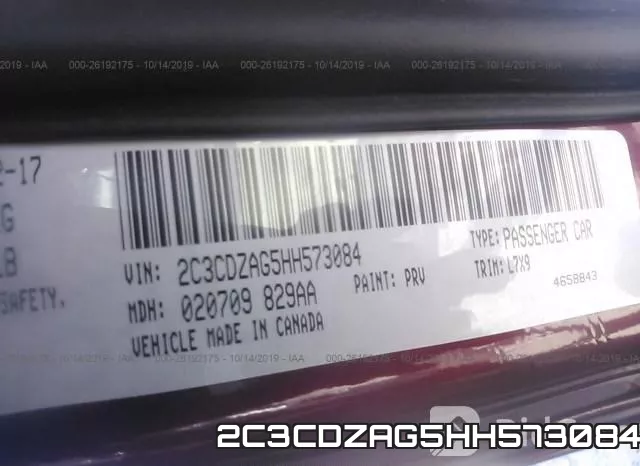 2C3CDZAG5HH573084 фото 10