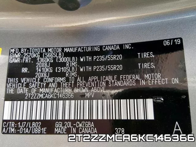 2T2ZZMCA6KC146366 фото 2