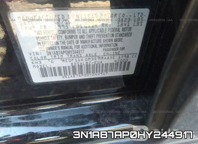 3N1AB7AP0HY244917 фото 10