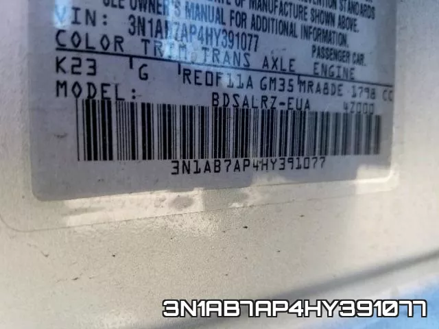 3N1AB7AP4HY391077 фото 2