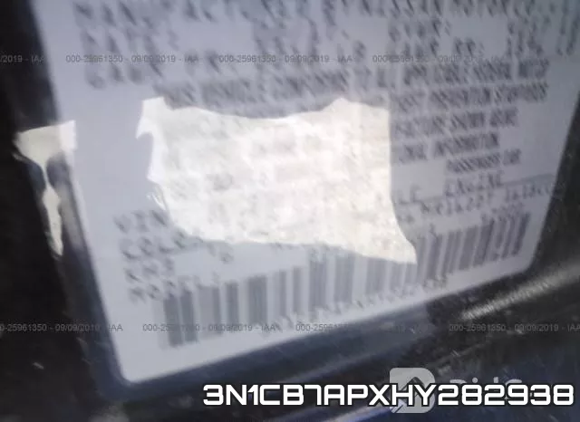 3N1CB7APXHY282938 фото 10
