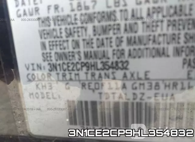 3N1CE2CP9HL354832 фото 10