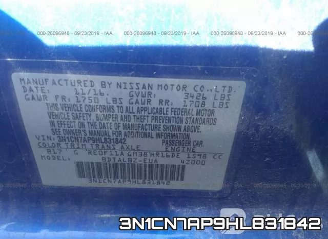 3N1CN7AP9HL831842 фото 10