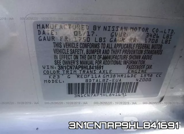 3N1CN7AP9HL841691 фото 10
