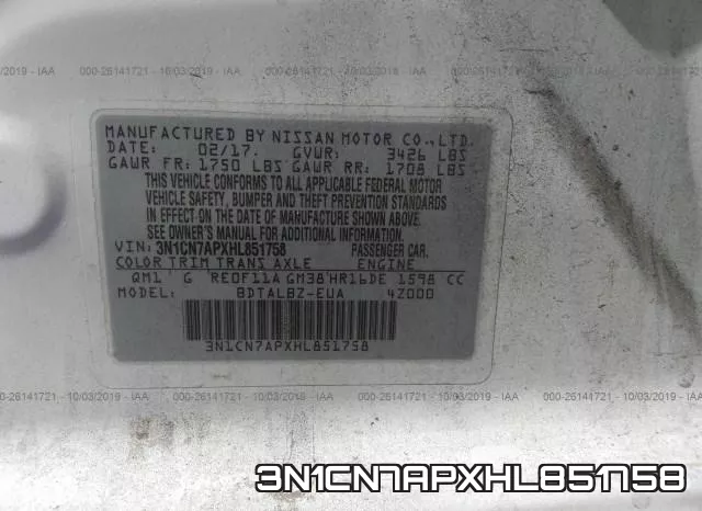3N1CN7APXHL851758 фото 10