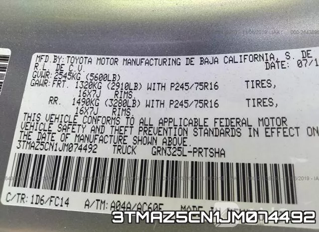 3TMAZ5CN1JM074492 фото 10