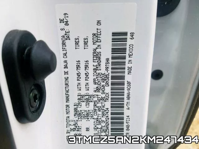 3TMCZ5AN2KM247434 фото 2