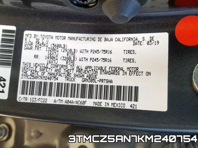 3TMCZ5AN7KM240754 фото 2