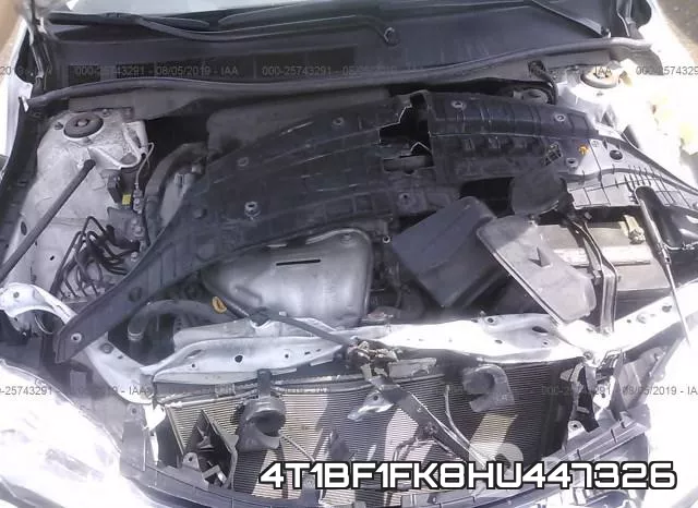 4T1BF1FK8HU447326 фото 2