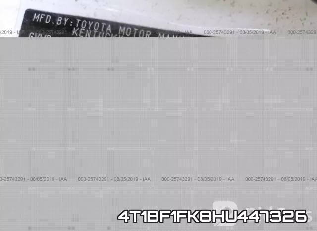 4T1BF1FK8HU447326 фото 10