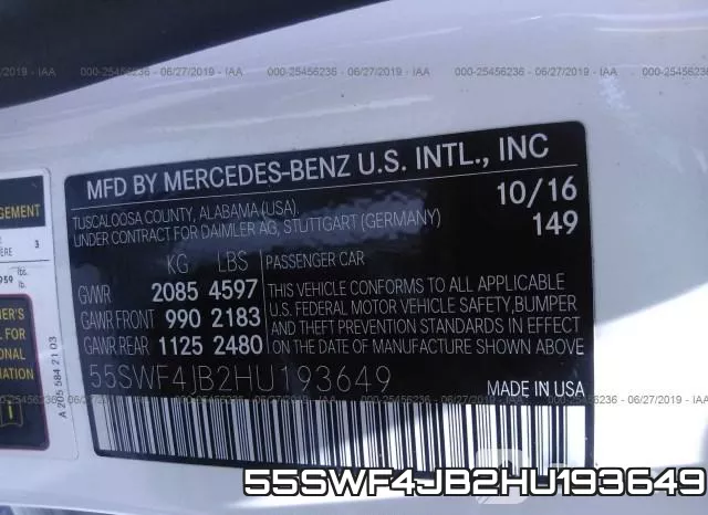 55SWF4JB2HU193649 фото 10