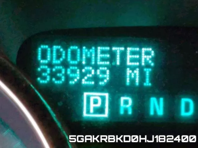5GAKRBKD0HJ182400 фото 9