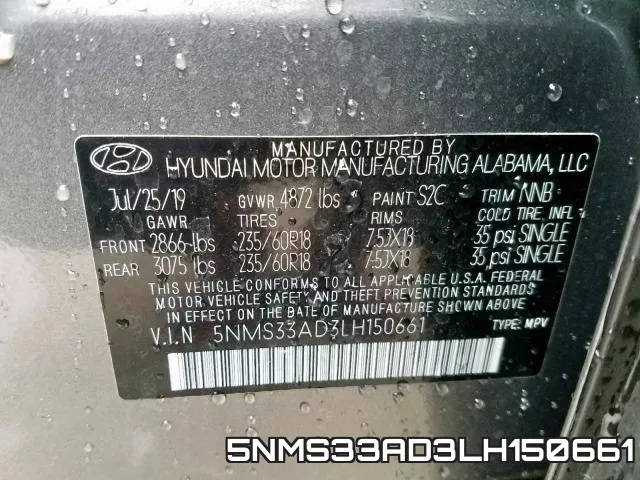5NMS33AD3LH150661 фото 2