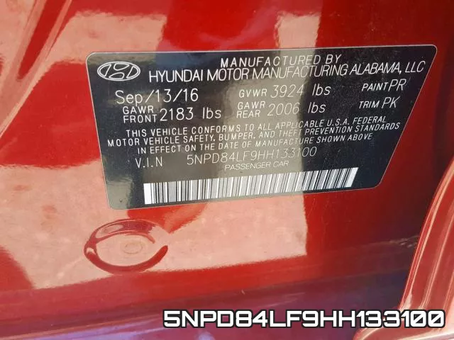 5NPD84LF9HH133100 фото 2