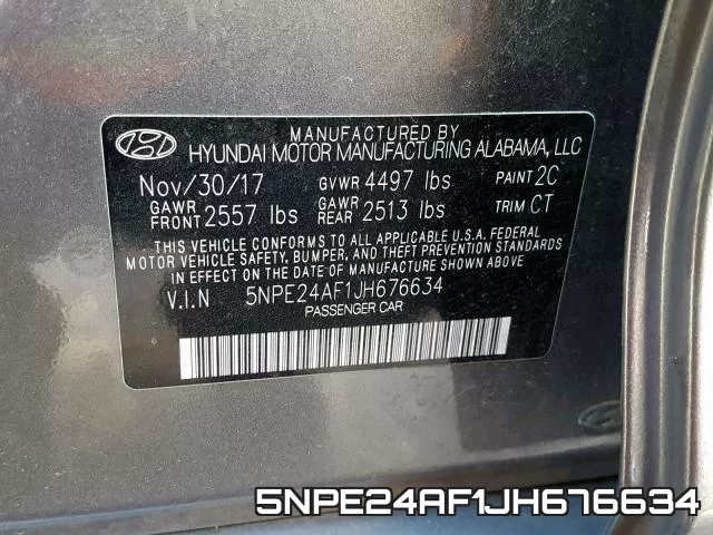 5NPE24AF1JH676634 фото 2