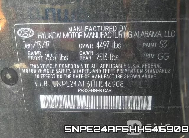 5NPE24AF6HH546908 фото 10
