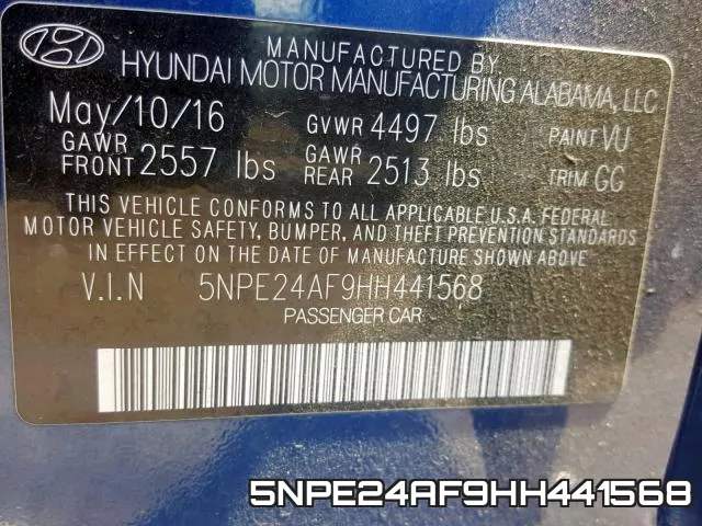 5NPE24AF9HH441568 фото 2