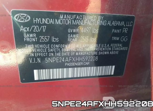 5NPE24AFXHH592208 фото 10