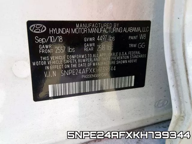 5NPE24AFXKH739344 фото 2