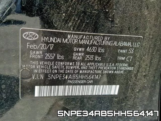 5NPE34AB5HH564147 фото 2