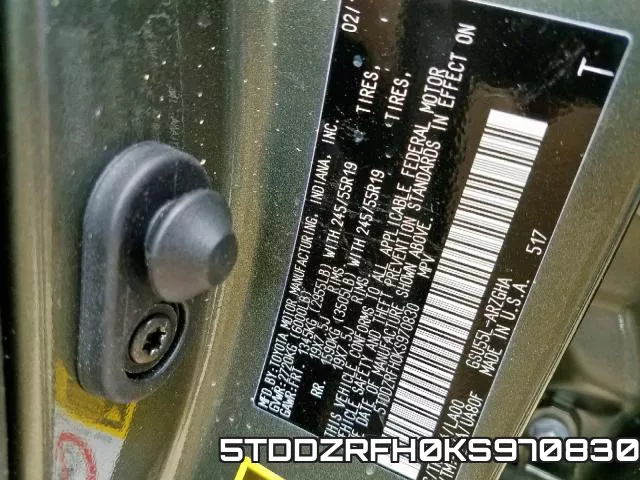 5TDDZRFH0KS970830 фото 2