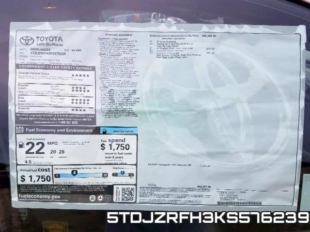 5TDJZRFH3KS576239 фото 10