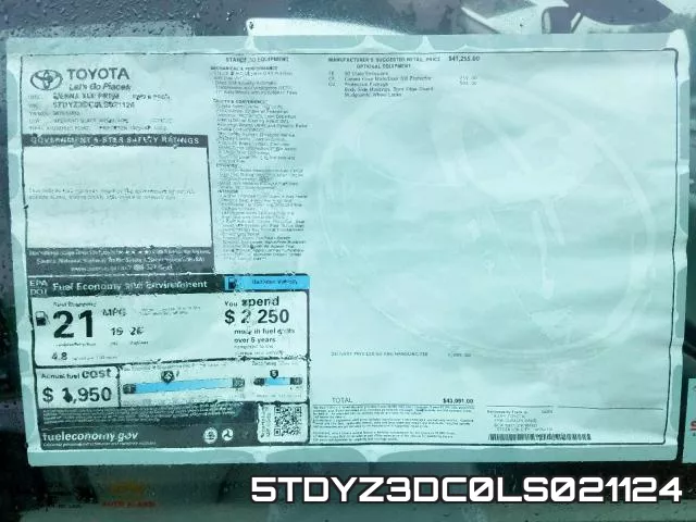 5TDYZ3DC0LS021124 фото 10