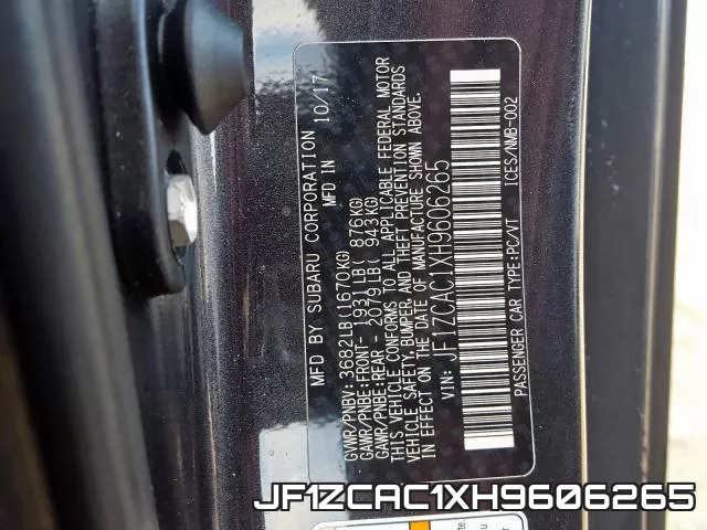 JF1ZCAC1XH9606265 фото 2