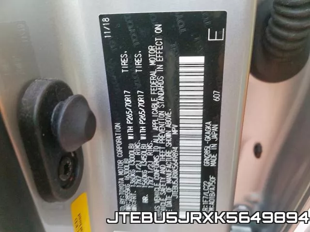 JTEBU5JRXK5649894 фото 2