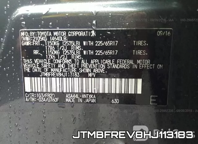 JTMBFREV8HJ113183 фото 10